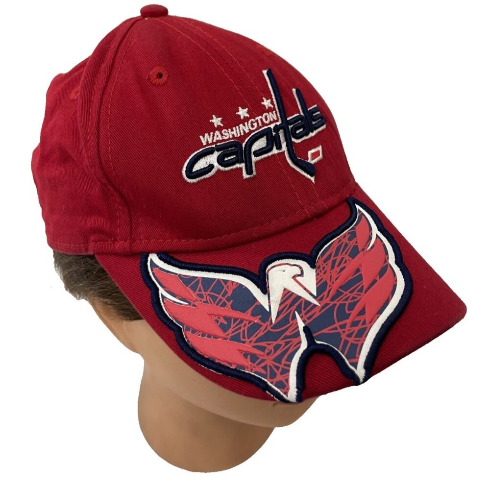 Washington Capitals New Era Cap One Size Child Logo Embroidered Red Hat